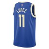Maillot Homme Milwaukee Bucks Brook Lopez 2024-25 Nike City Edition Bleu Swingman